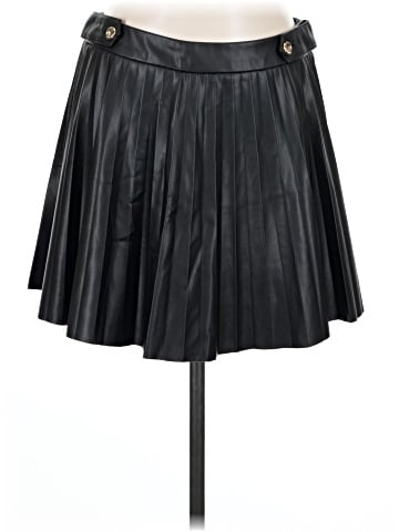 Zara Faux Leather Skirt (view 1)