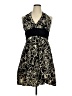 En Focus Studio Paisley Black Cocktail Dress Size 16W - photo 1