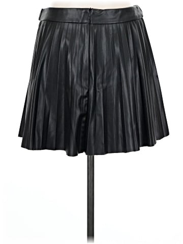 Zara Faux Leather Skirt (view 2)