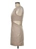 Zara Solid Tan Cocktail Dress Size M - photo 5