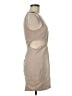 Zara Solid Tan Cocktail Dress Size M - photo 4