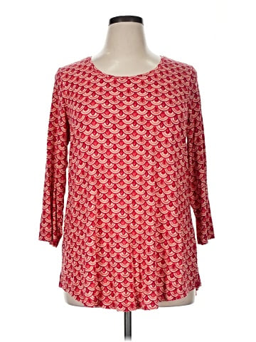 JM Collection 3/4 Sleeve Top (view 1)