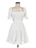 Blush 100% Polyester White Casual Dress Size M - photo 1