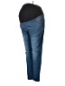 Isabel Maternity Color Block Blue Jeans Size 12 - photo 1