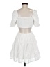 Blush 100% Polyester White Casual Dress Size M - photo 2