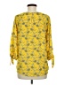 Papermoon 100% Polyester Yellow 3/4 Sleeve Blouse Size M - photo 2