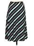 Wrapper Stripes Teal Casual Skirt Size S - photo 2