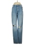 Zara Hearts Blue Jeans Size 6 - photo 1