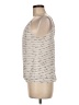 Express 100% Polyester Silver Sleeveless Blouse Size M - photo 5