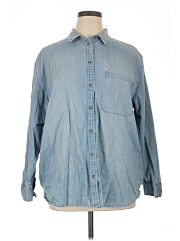 Aerie Long Sleeve Button-Down Shirt (view 1)