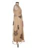Taylor 100% Polyester Paisley Tan Cocktail Dress Size 8 (estimated) - photo 4
