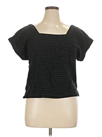 Madewell Jacquard Square-Neck Top (view 1)