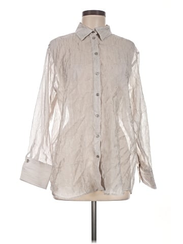 Zara Long Sleeve Button-Down Shirt (view 1)