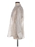 Zara Metallic Silver Long Sleeve Button-Down Shirt Size M - photo 5