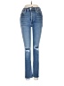 RE/DONE Hearts Blue Jeans Size 26 waist - photo 1