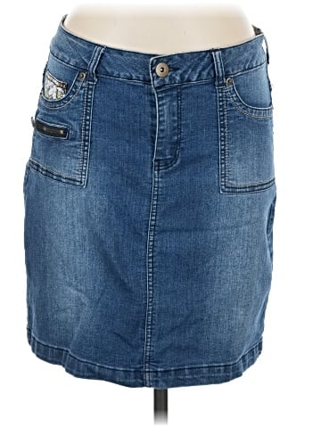 Baccini Denim Skirt (view 1)