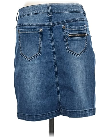 Baccini Denim Skirt (view 2)