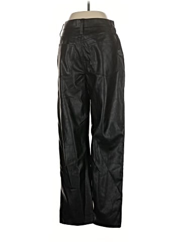 Madewell The Perfect Vintage Straight Jean: Faux Leather Edition (view 2)