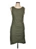 Leith Solid Green Casual Dress Size L - photo 1