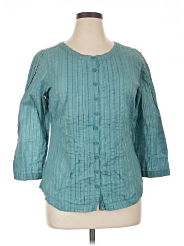 DKNY Jeans 3/4 Sleeve Blouse (view 1)