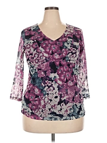 Croft & Barrow 3/4 Sleeve Blouse (view 1)