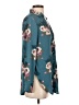 Candie's 100% Polyester Floral Teal 3/4 Sleeve Blouse Size S - photo 4