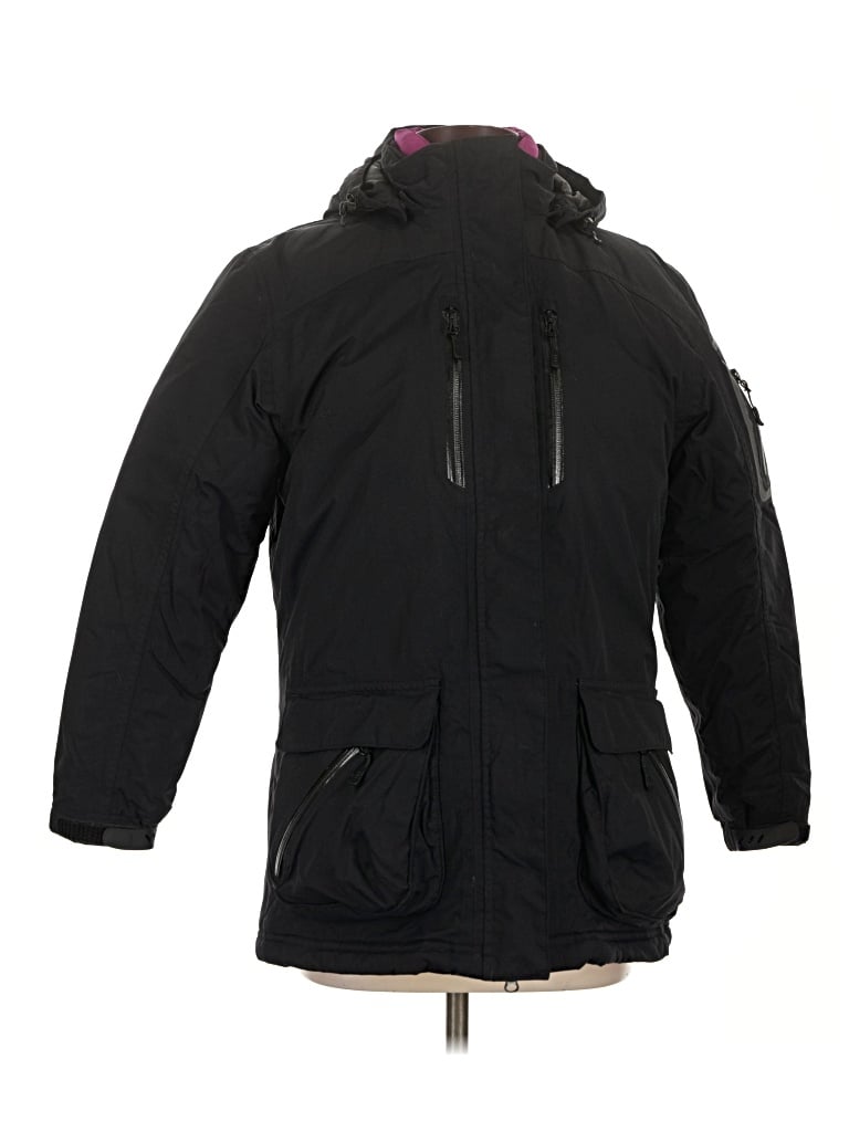 Pre-owned Lands' End Snow Jacket In Black