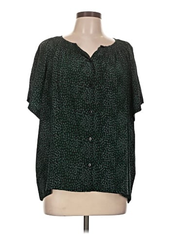 Tucker Short Sleeve Silk Top (view 1)