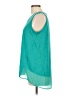 Adrienne Vittadini Teal Sleeveless Top Size L - photo 5