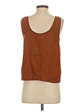 Madewell Hemp-Blend Shirttail Tank Top (view 2)