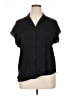 Nine West 100% Polyester Black Short Sleeve Blouse Size XL - photo 1