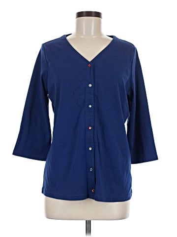 Quacker Factory 3/4 Sleeve Button-Down Shirt (view 1)