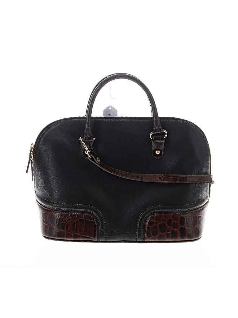 Pre-owned Brahmin Satchel In Black