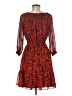 Nine West 100% Polyester Animal Print Red Cocktail Dress Size M - photo 2