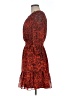 Nine West 100% Polyester Animal Print Red Cocktail Dress Size M - photo 5