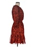 Nine West 100% Polyester Animal Print Red Cocktail Dress Size M - photo 4