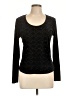 Willi Smith Black Long Sleeve Top Size L - photo 1