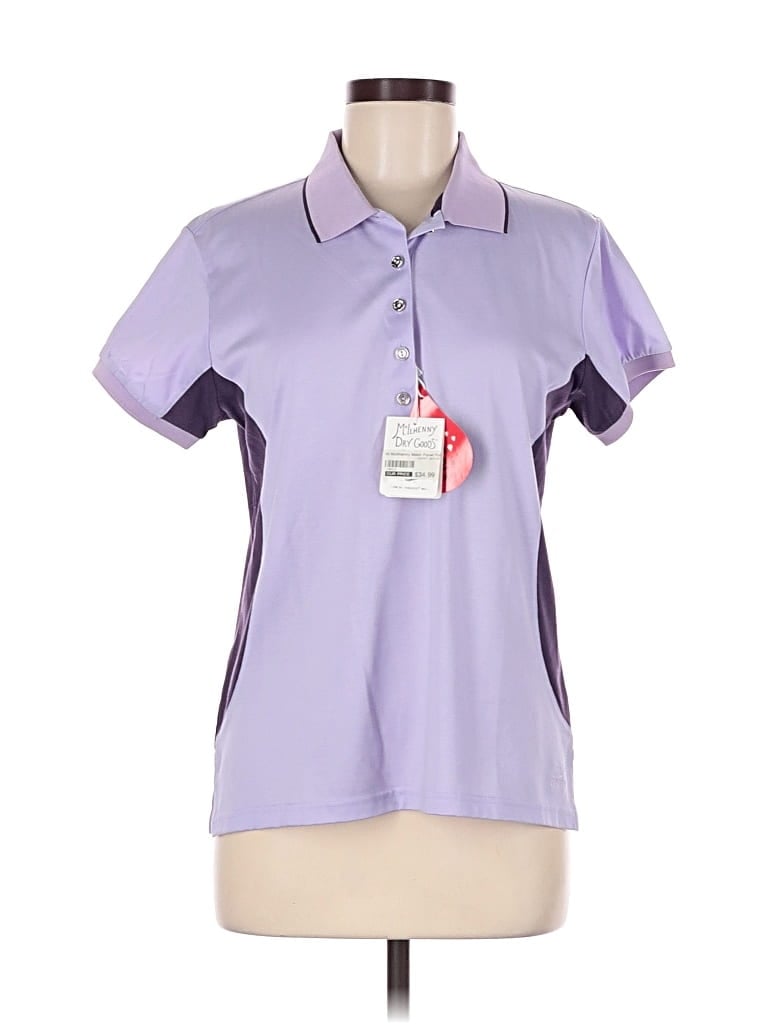 Assorted Brands Short Sleeve Polo Shirt In Purple