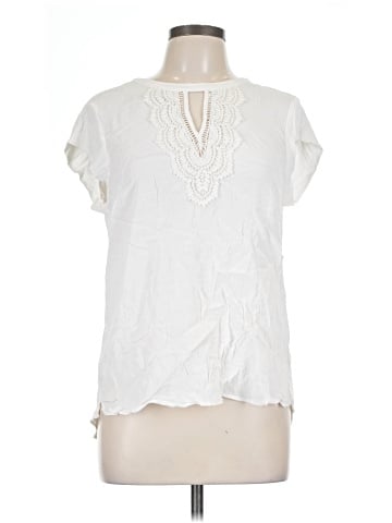 Pale Sky Short Sleeve Blouse (view 1)