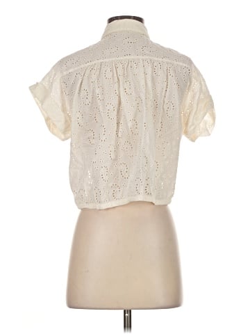 Madewell Eyelet Button-Up Drawstring Shirt (view 2)