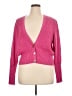 St. John Pink Wool Cardigan Size XL - photo 1