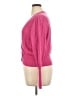 St. John Pink Wool Cardigan Size XL - photo 5