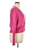 St. John Pink Wool Cardigan Size XL - photo 4