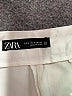 Zara White Casual Pants Size S - photo 7
