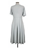 H&M Solid Gray Casual Dress Size L - photo 2