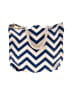 Unbranded Chevron-herringbone Blue Tote One size - photo 1