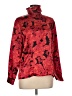 Rafaella 100% Polyester Floral Red Long Sleeve Blouse Size 8 - photo 1