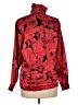 Rafaella 100% Polyester Floral Red Long Sleeve Blouse Size 8 - photo 2