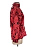Rafaella 100% Polyester Floral Red Long Sleeve Blouse Size 8 - photo 4