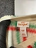 Cat & Jack 100% Recycled Polyester Plaid Green Ivory Pullover Sweater Size 3-6 mo - photo 3